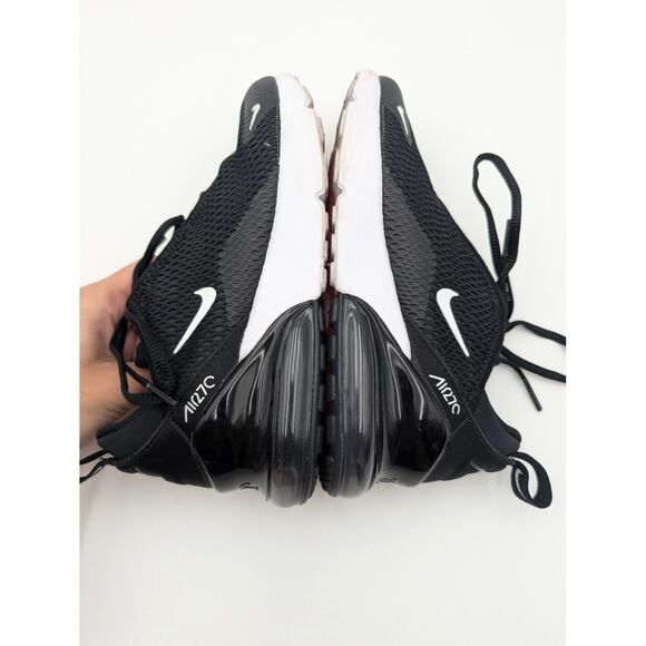 Nike Air Max 270 Sneakers Shoes Lace-Up Unisex Kids Black Size US3Y EU35 - Picture 10 of 12